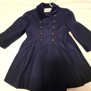 Vintage Girls wool peacoat